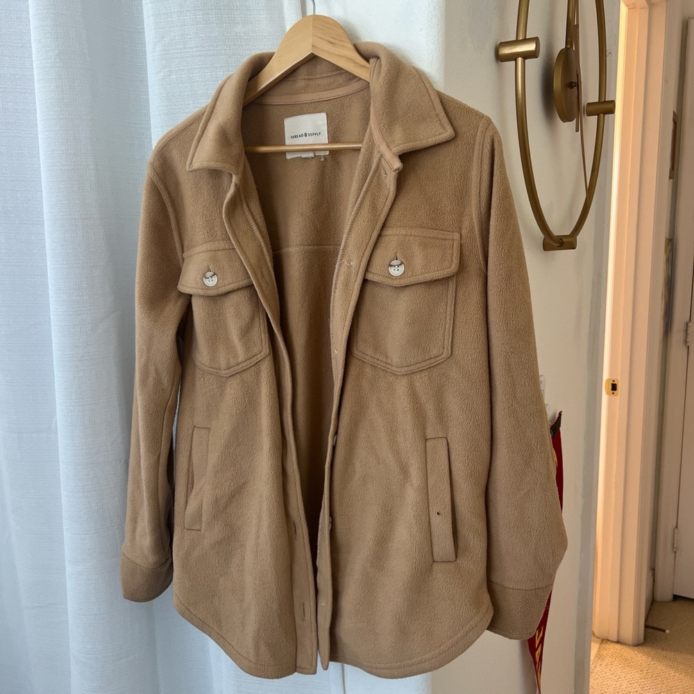 Thread & Supply Tan Utility Jacket Relaxed Fit